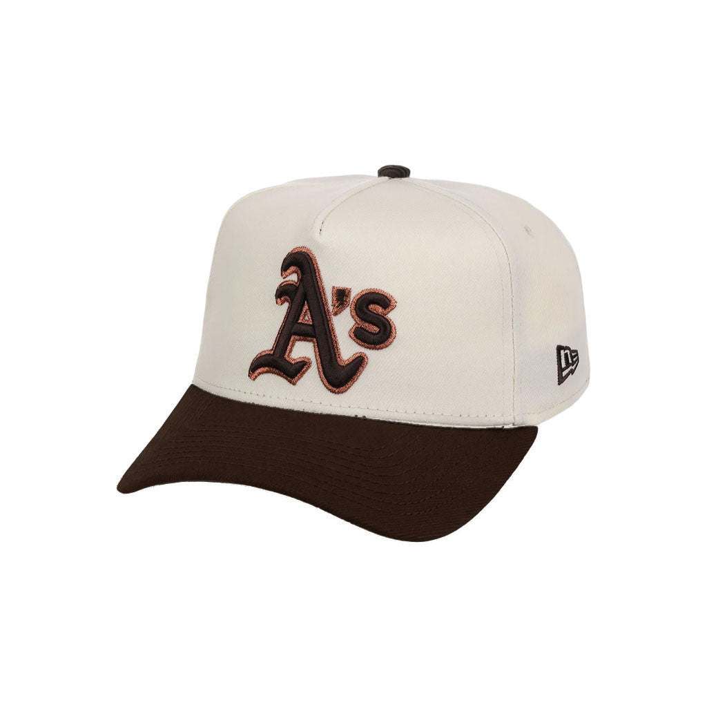 Lids Hat Drop Merch Oakland Athletics Chrome Walnut Hat Embroidered Best Gifts For Him - Merchluma