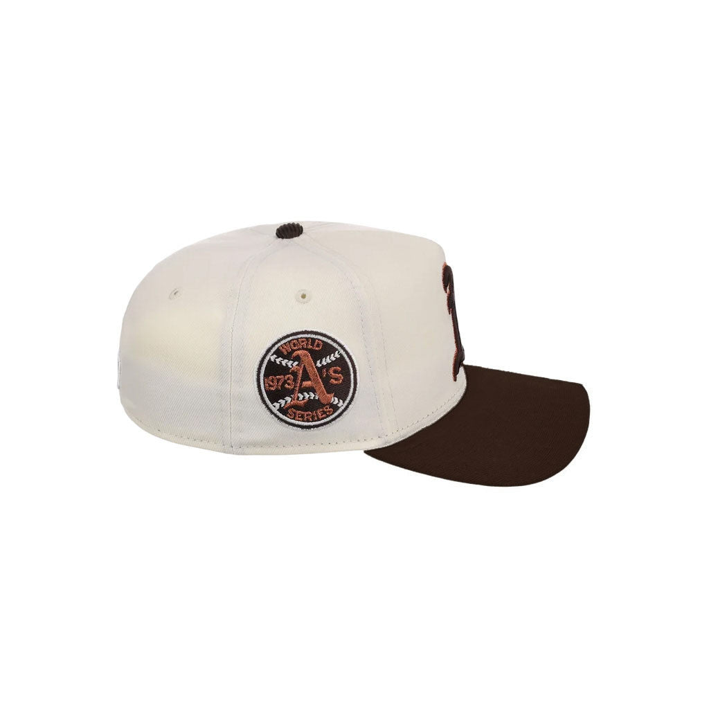 Lids Hat Drop Merch Oakland Athletics Chrome Walnut Hat Embroidered Best Gifts For Him - Merchluma