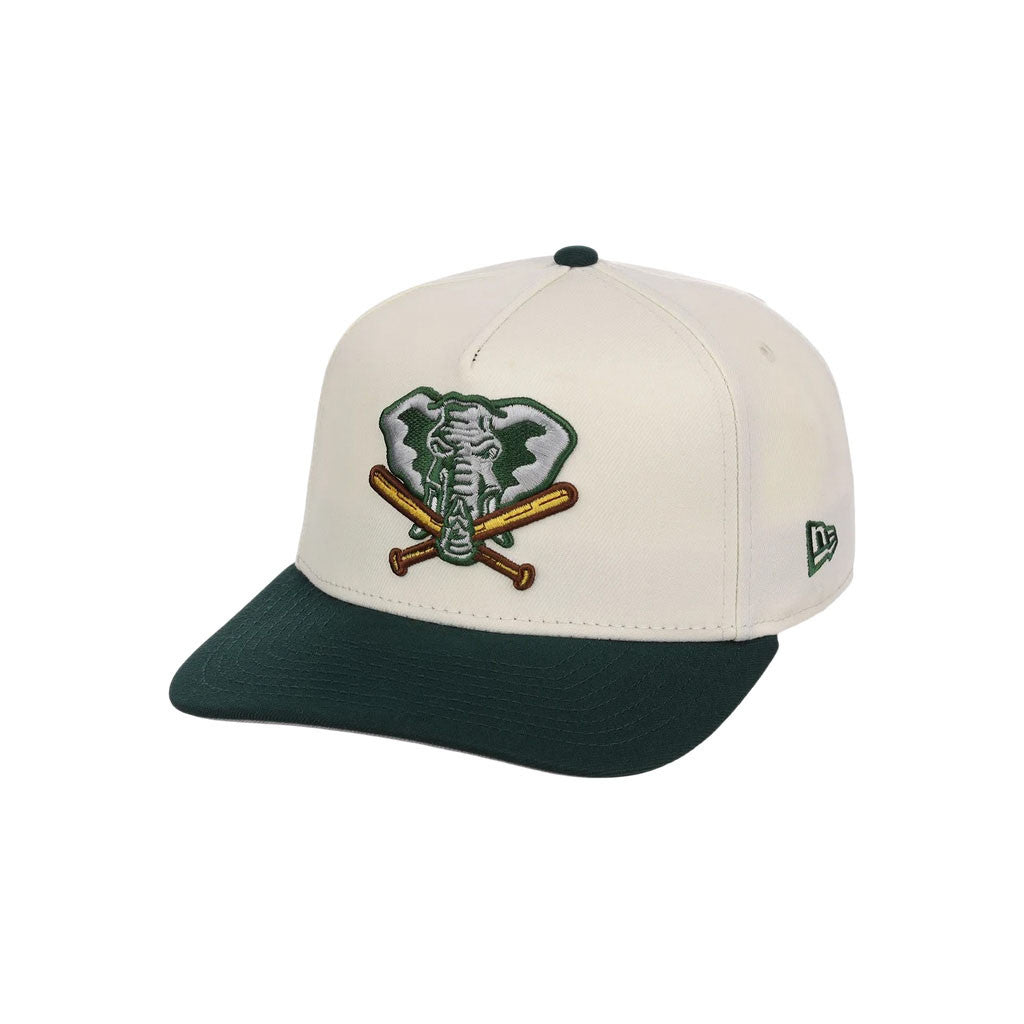 Lids Hat Drop Merch Oakland Athletics Heritage Chrome Hat Green And Natural Embroidered Cap - Merchluma
