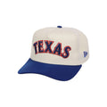Lids Hat Drop Merch Texas Rangers Heritage Chrome Hat Royal And Natural Embroidered Cap - Merchluma