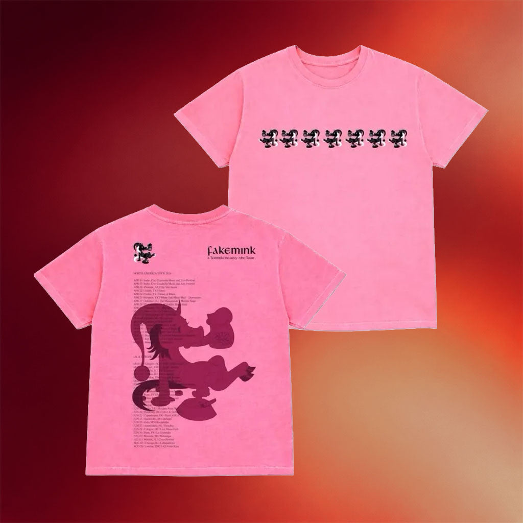 Fakemink Merch 2026 Terrible Beauty T-Shirt Fakemink Tour Merch Best Gift For Rap Lovers - Merchluma
