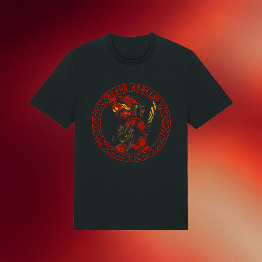 Warhammer Merch 2026 Warhammer 40 000 Blood Angels Mk X Helmet T-Shirt Gift For Gamers - Merchluma