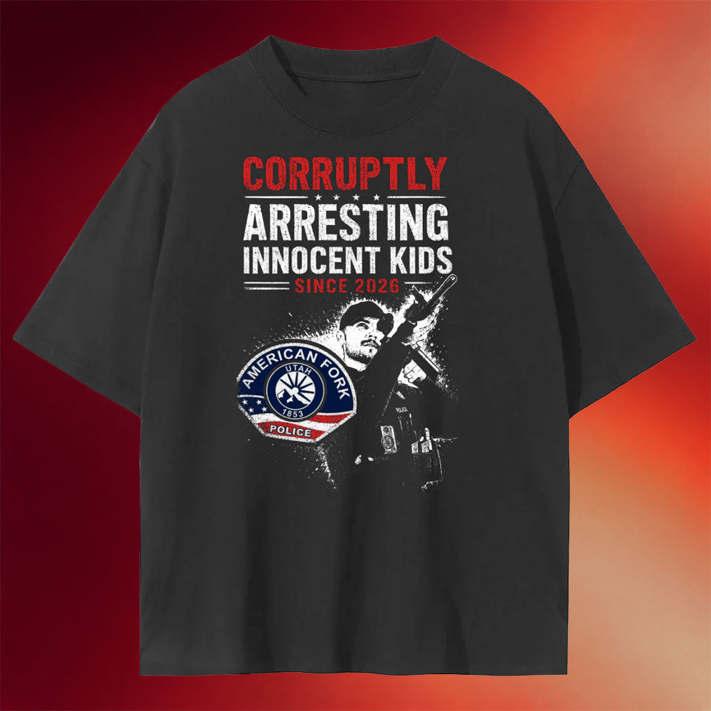 WhistlinDiesel Merch Corruptly Arresting Innocent Kids Since 2026 T-Shirt Gift For Brothers - Merchluma