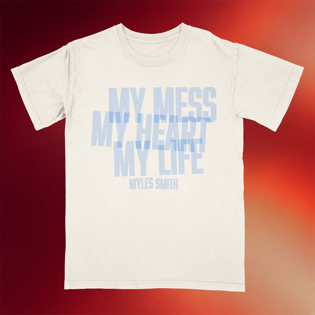 Myles Smith Merch 2026 My Mess My Heart My Life T-Shirt Music Lover Gifts For Him - Merchluma