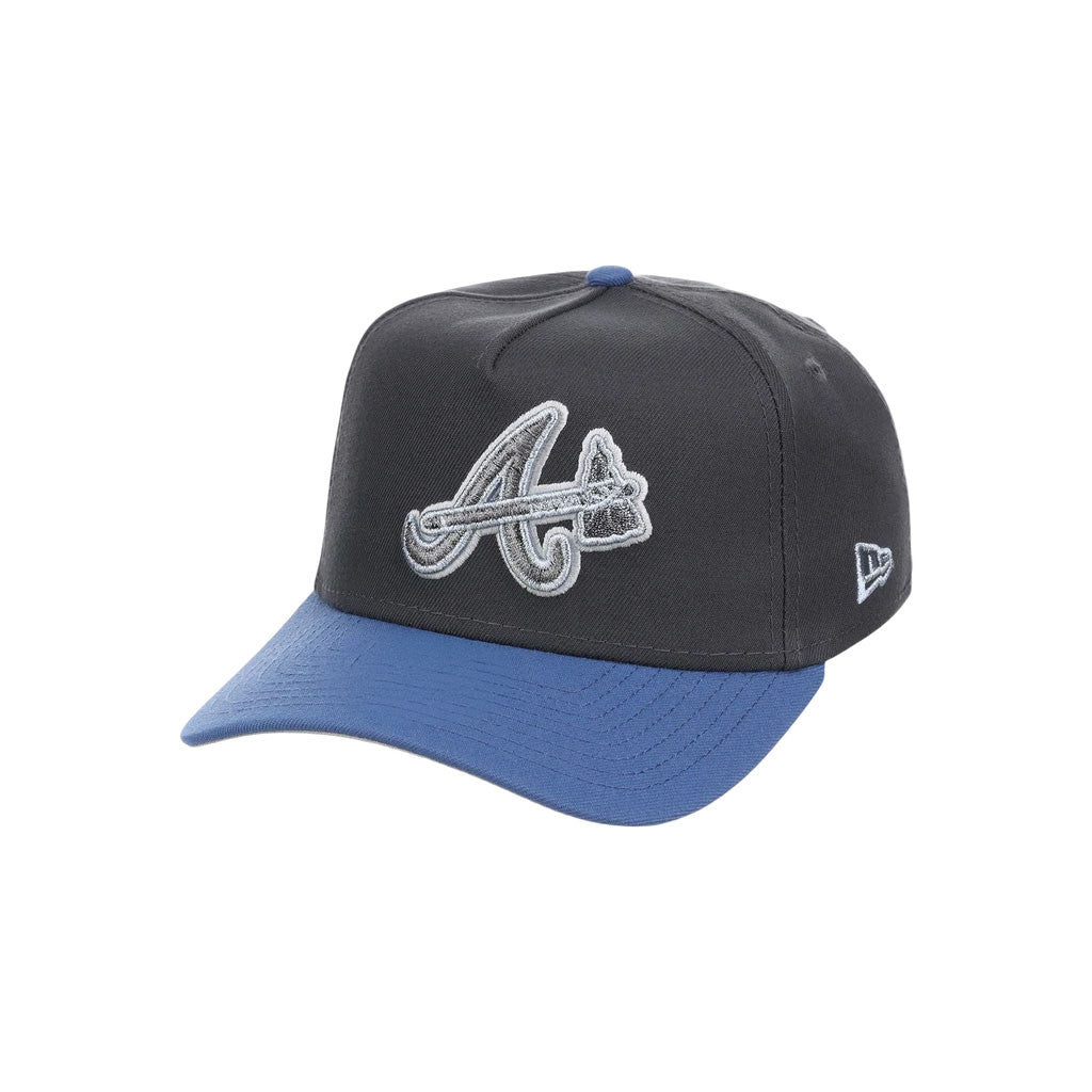 Lids Hat Drop Merch Atlanta Braves Indigo Steel Hat Embroidered Gifts For Baseball Fans - Merchluma