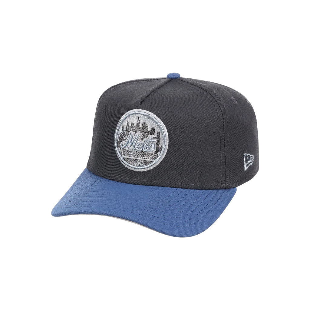 Lids Hat Drop Merch New York Mets Indigo Steel Hat Embroidered Gift Ideas For Baseball Fans - Merchluma