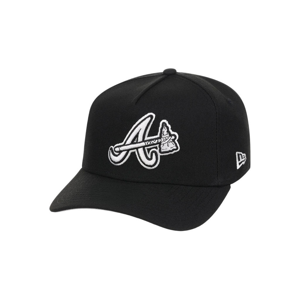 Lids Hat Drop Merch Atlanta Braves Core Contrast Hat Black Embroidered Braves Merch Son Gifts - Merchluma