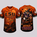 LSU Tigers Haunted Night Halloween Baseball Jersey 2026 LSU Tigers Merch Football Fan Gifts - Merchluma