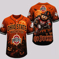 Ohio State Buckeyes Haunted Night Halloween Baseball Jersey Buckeyes Merch Football Fan Gifts - Merchluma