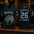 Seattle Mariners Merch 2026 Jimothy Is Seattle Raccoon Baseball Jersey Gift For Brothers - Merchluma