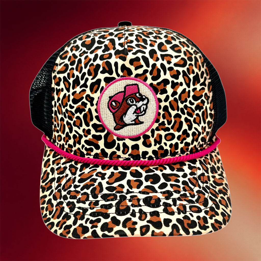 Buc Ee's Merch 2026 Buc-Ee's Leopard Trucker Hat Embroidered Gift For BFF - Merchluma