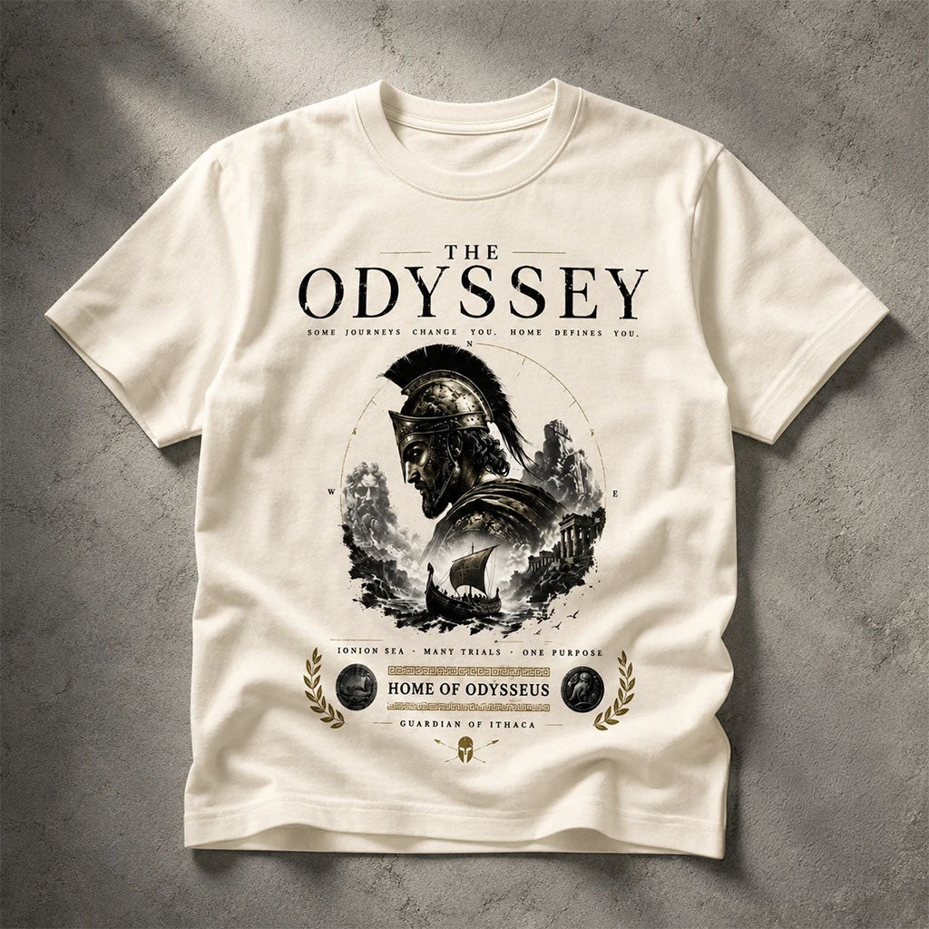 The Odyssey Merch 2026 Odysseus Journey Home Ithaca T-Shirt Present For Movie Lovers - Merchluma