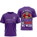 Kansas City Chiefs 2026 In August We Wear Purple Overdose Awareness Shirt KC Chiefs Merch - Merchluma