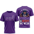 New England Patriots 2026 In August We Wear Purple Overdose Awareness Shirt NE Patriots Merch - Merchluma