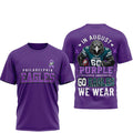 Philadelphia Eagles 2026 In August We Wear Purple Overdose Awareness Shirt Philly Eagles Merch - Merchluma