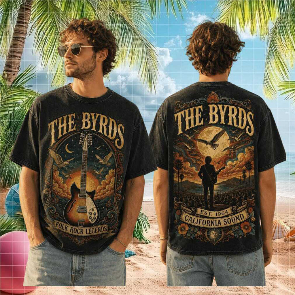 The Byrds Folk Rock Legends California Sound T-Shirt 2026 The Byrds Merch Gift For Band Fans - Merchluma