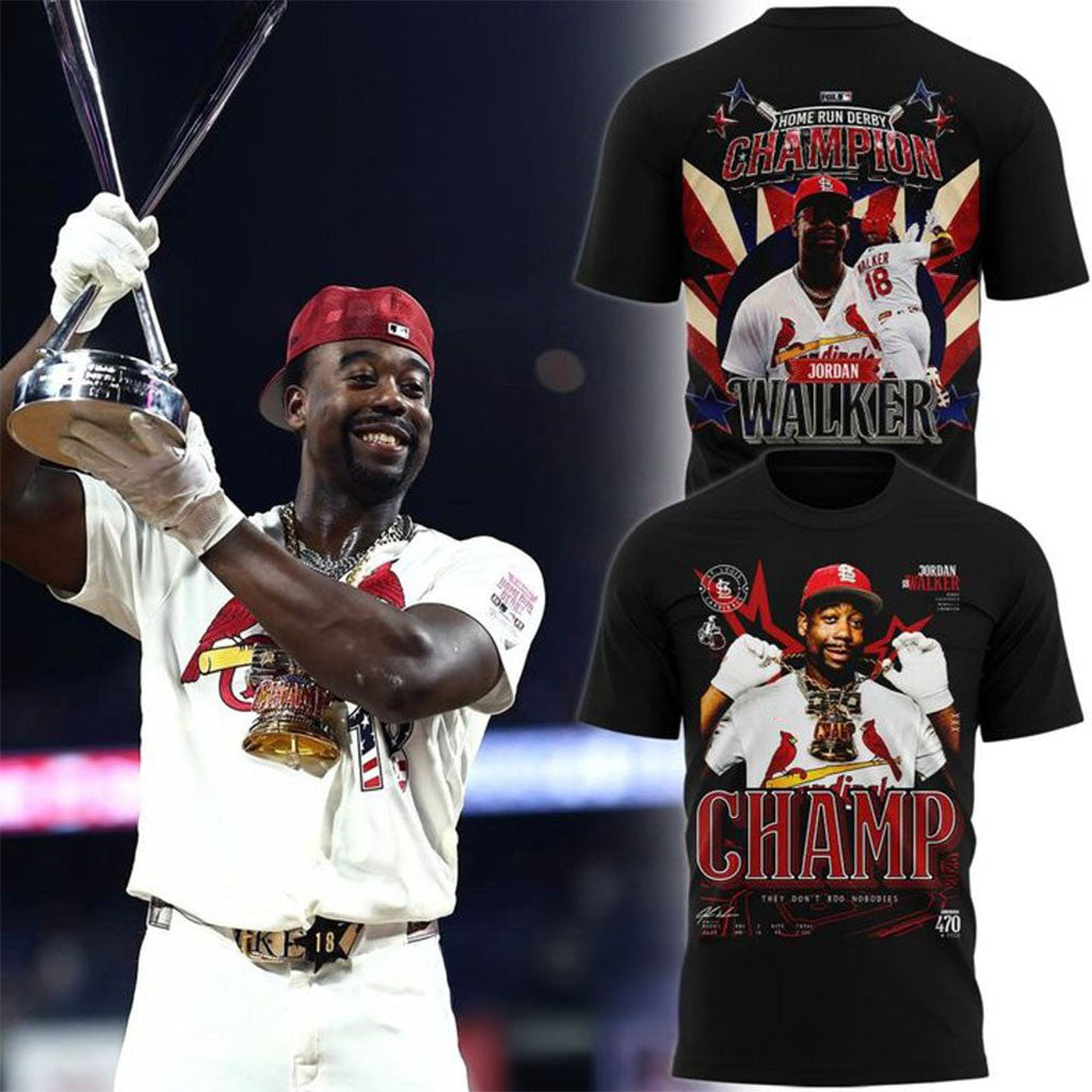 St Louis Cardinals Jordan Walker's Home Run Derby Champions T-Shirt St Louis Cardinals Merch - Merchluma