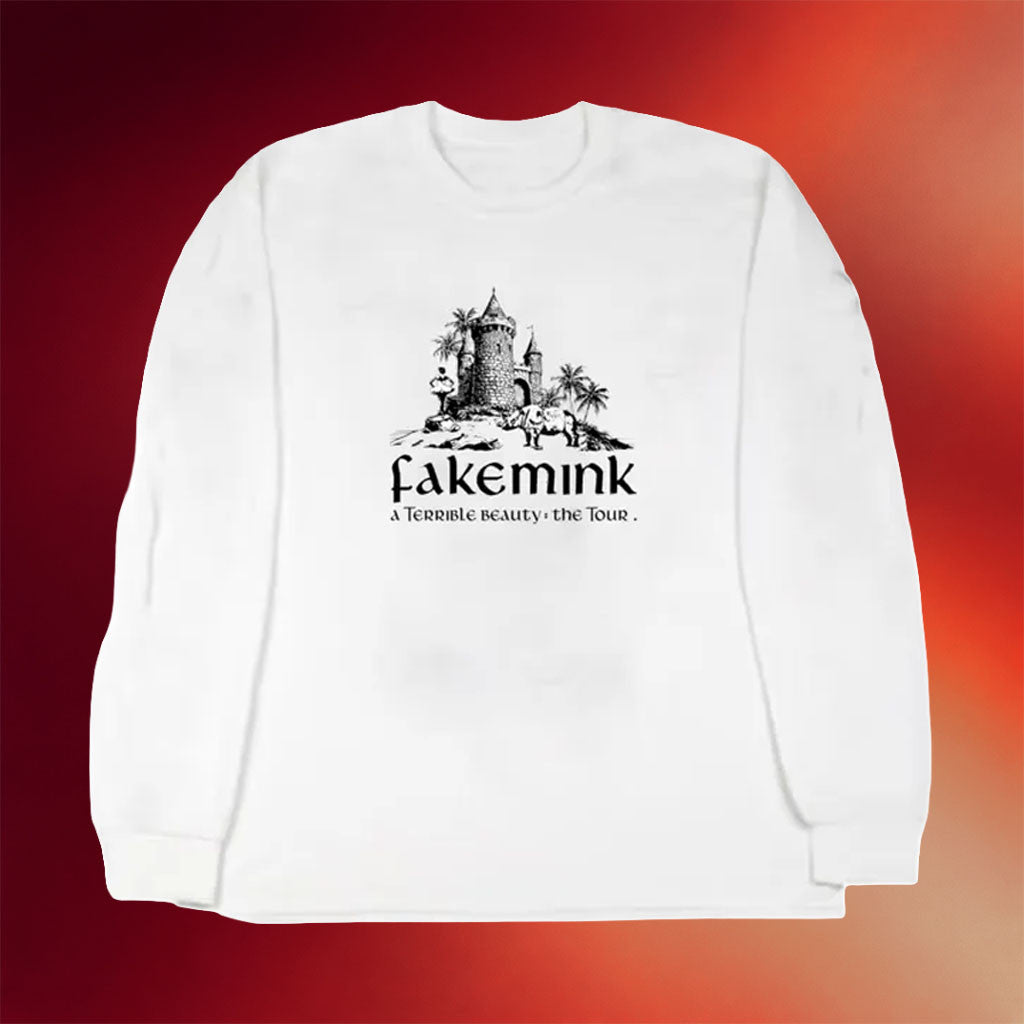 Fakemink Merch 2026 Terrible Beauty Long Sleeve Shirt Fakemink Tour Merch Gift For Rap Lovers - Merchluma