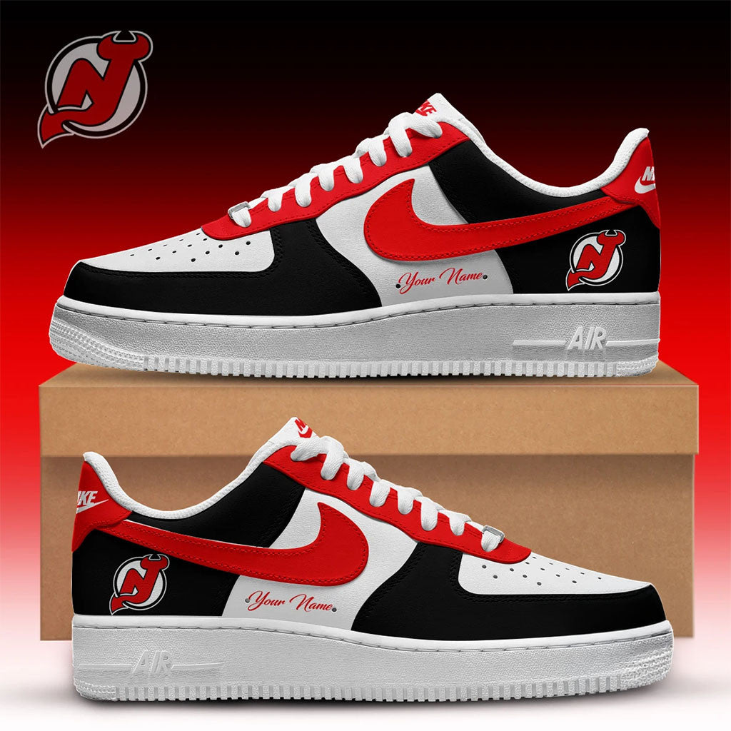 Personalized New Jersey Devils X Sana X Devils Shoes Sneakers 2026 NJ Devils Merch Fan Gear - Merchluma