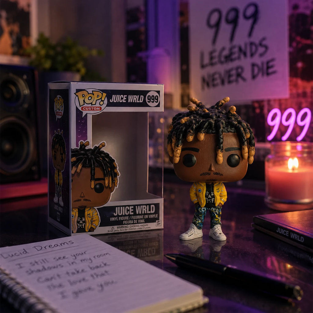 Juice WRLD 999 Funko Pop Rapper Fan Display Decor Juice WRLD Merch Gift For Brothers - Merchluma