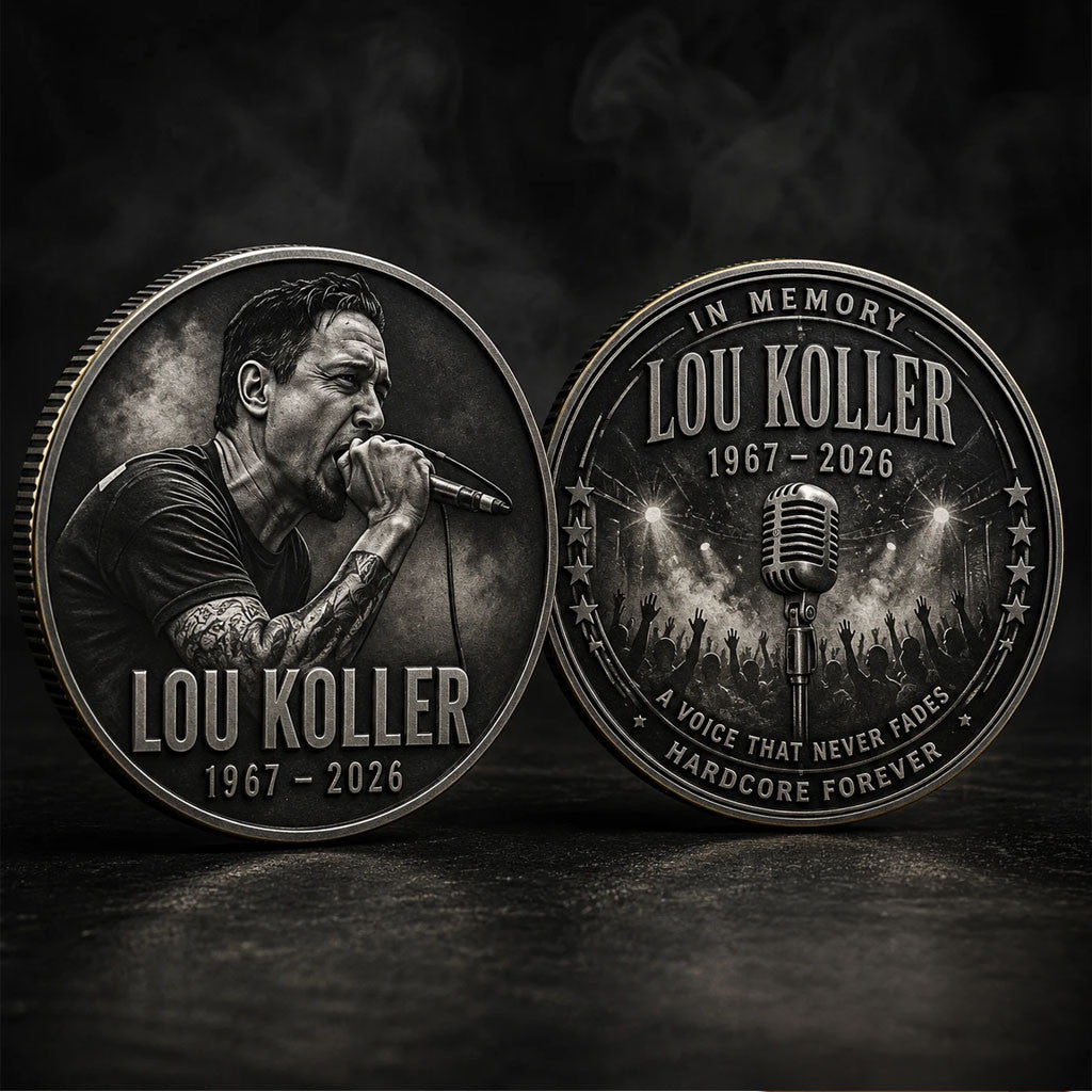 Lou Koller 1967 2026 Hardcore Forever Memorial Coin Lou Koller Merch Gift For Music Lovers - Merchluma