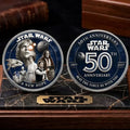 Star Wars 50th Anniversary Commemorative Coin May The Force Be With You Coin Star Wars Merch - Merchluma