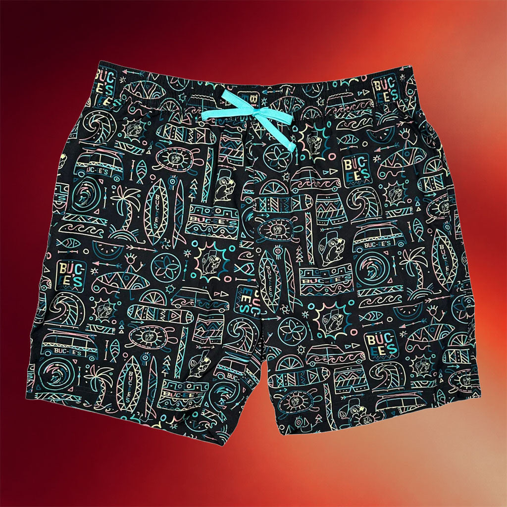 Buc Ee's Merch 2026 Neon Tiki Shorts Birthday Presents For Boyfriend - Merchluma