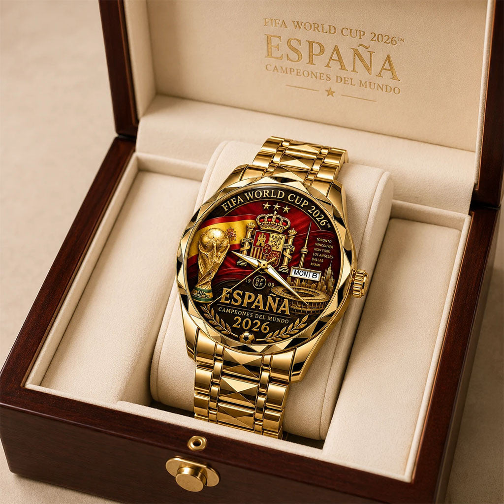 Spain National Football Team FIFA World Cup 2026 Champions Watch Spain World Champions Merch - Merchluma