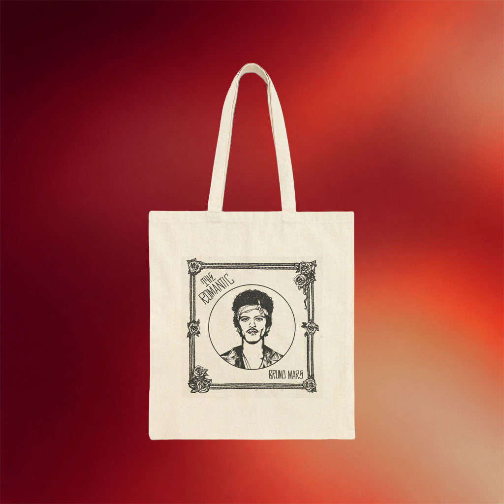 Bruno Mars Merch 2026 The Romantic Tour Tote Bag Bruno Mars Concert Merch Gift For Music Lover - Merchluma