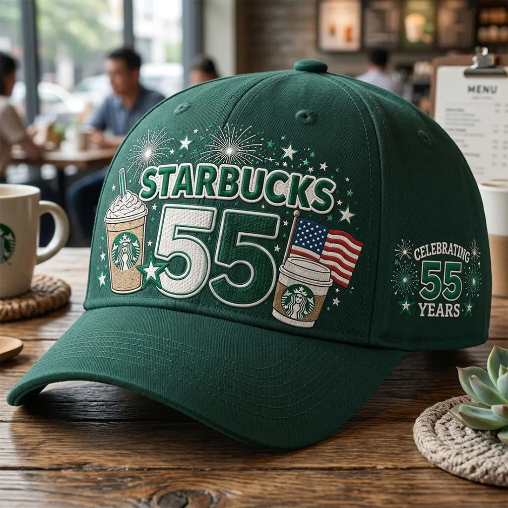 Starbucks 55th Anniversary Hat Coffee Lover Hat Starbucks Merch Present For Besties - Merchluma