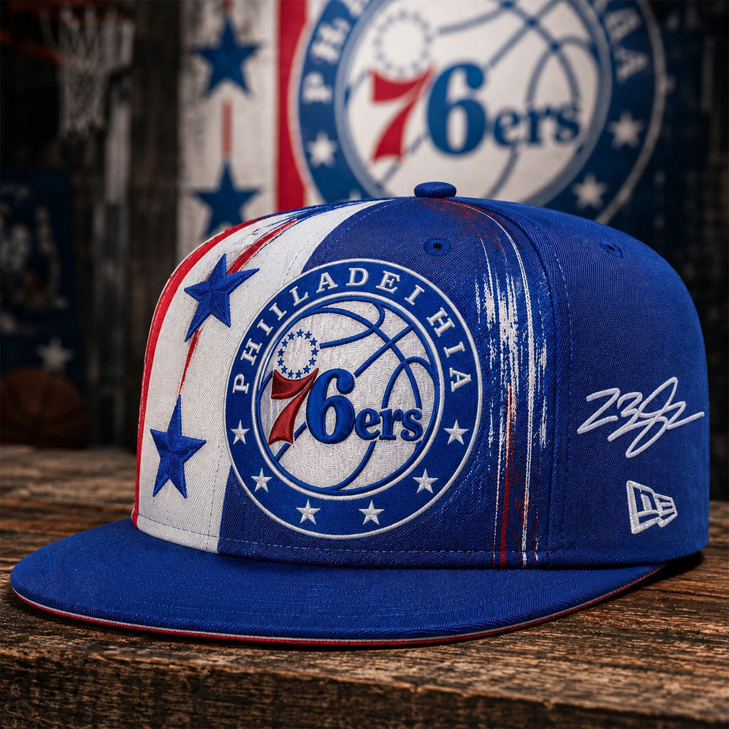Philadelphia 76ers LeBron James Signature Snapback Hat 76ers Merch Gift For Basketball Lovers - Merchluma