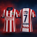 Chivas De Guadalajara 26 27 Home Polo Shirt #7 Luis Romo CD Guadalajara Merch Gift For Fans - Merchluma