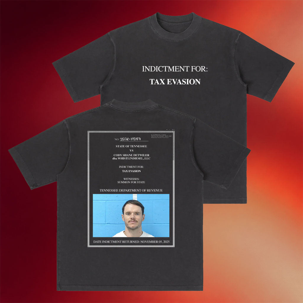 WhistlinDiesel Merch 2026 Tax Evasion T-Shirt Unique Birthday Gift For Husband - Merchluma