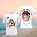Atlanta Falcons One Piece Luffy Anime Shirt Atlanta Falcons Merch Gift For Football Lovers - Merchluma