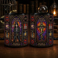 Alice Cooper Stained Glass Accent Mug Welcome To My Nightmare Coffee Cup Alice Cooper Merch - Merchluma