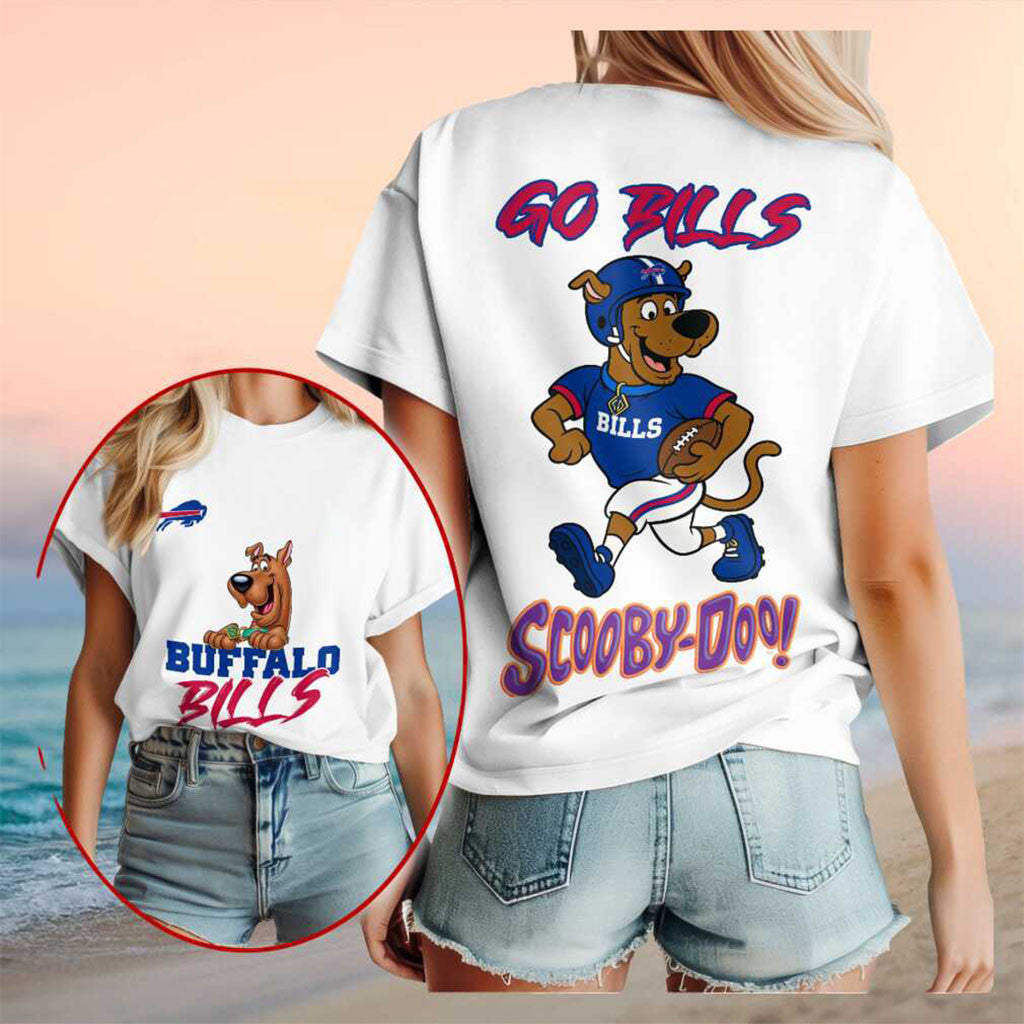 Buffalo Bills Scooby Doo Football Cartoon Mascot Shirt Buffalo Bills Merch Gift For Game Day - Merchluma