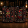 Slayer Thrash Metal Stained Glass Accent Mug World Sacrifice Coffee Cup Slayer Band Merch - Merchluma