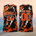 Personalized Cincinnati Bengals Lightning Basketball Jersey 2026 Cincinnati Bengals Merch - Merchluma