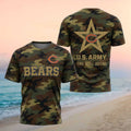 Chicago Bears US Army Military Camo Shirt Chicago Bears Merch Gift Ideas For Football Fans - Merchluma