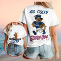 Indianapolis Colts Scooby Doo Football Cartoon Mascot Shirt Indianapolis Colts Merch Fan Gifts - Merchluma