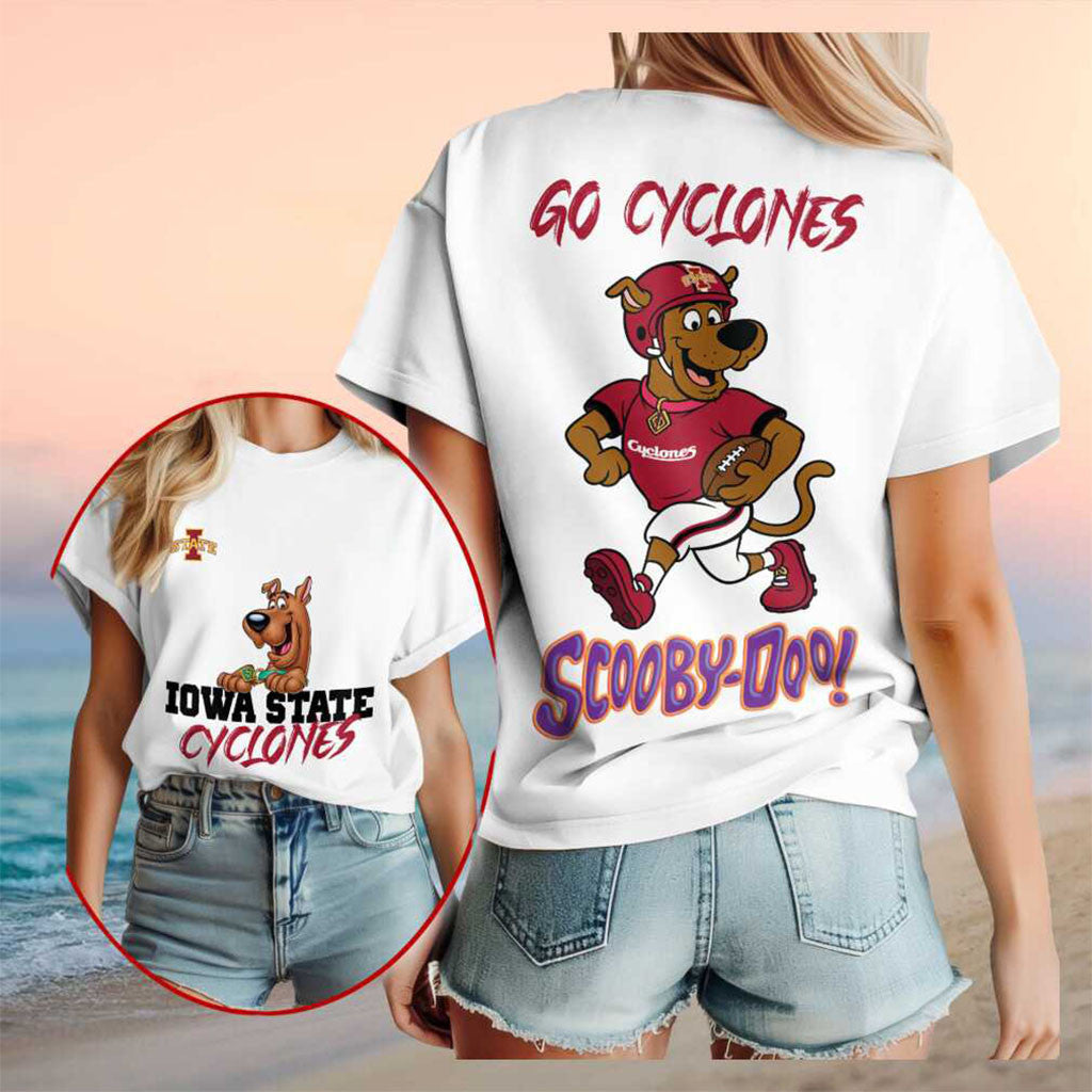 Iowa State Cyclones Scooby Doo Football Shirt Cyclones Merch Gift For Football Lovers - Merchluma