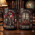 Bret Michaels Stained Glass Mug Rock N Roll The Poison Years Coffee Cup Bret Michaels Merch - Merchluma