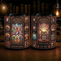 Grateful Dead Dancing Bears Stained Glass Coffee Mug Grateful Dead Merch Present For Fans - Merchluma