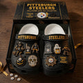 Pittsburgh Steelers Halloween Game Day Crocs Steelers Merch Present For Football Fans - Merchluma