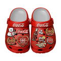 Coca-Cola 140th Anniversary Clogs Shoes Coca-Cola Merch Best Gifts For Him - Merchluma