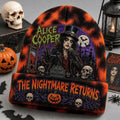 Alice Cooper Halloween Beanie 2026 The Nightmare Returns Beanie Alice Cooper Merch Fan Gifts - Merchluma