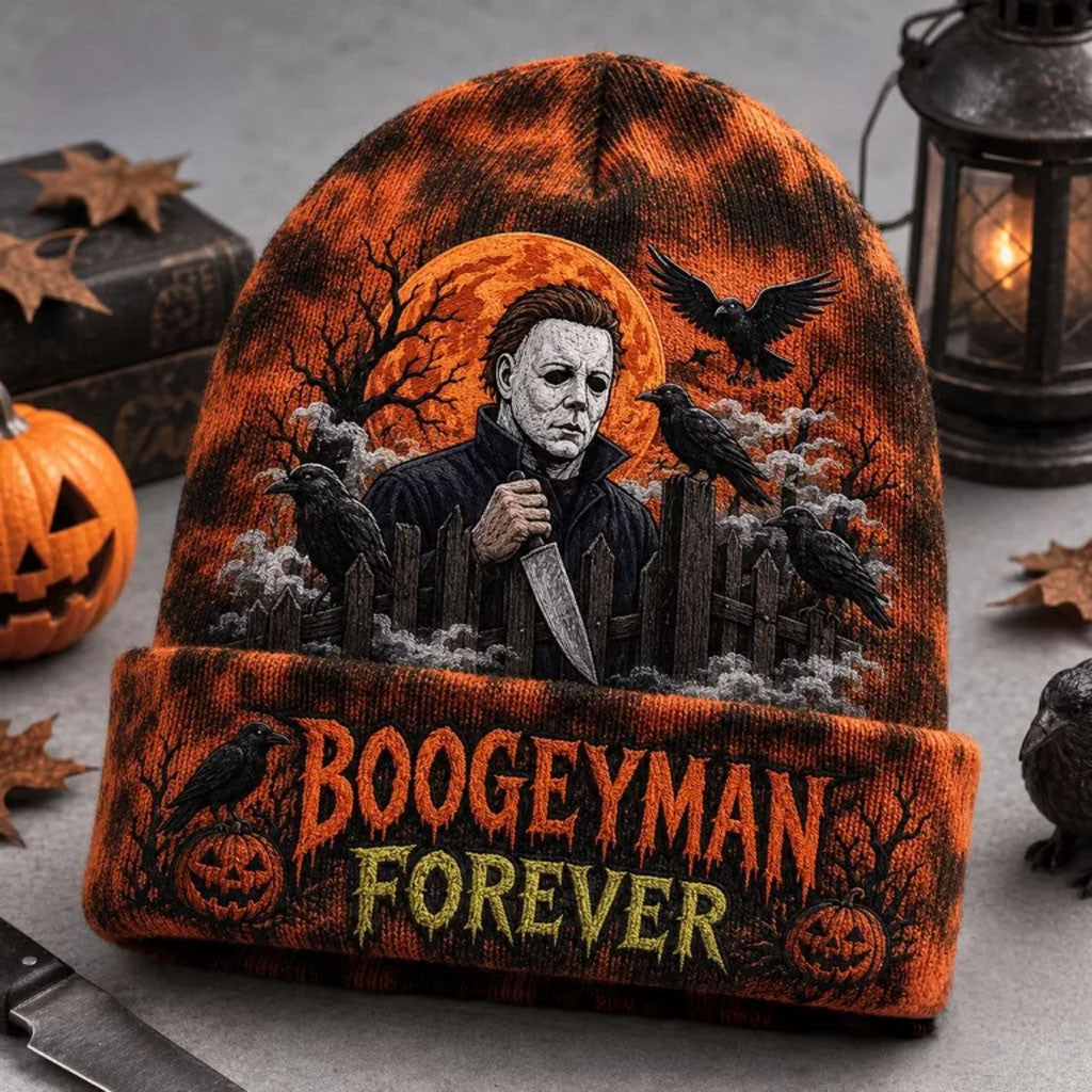 Michael Myers Halloween Beanie 2026 Boogeyman Forever Beanie Michael Myers Merch Spooky Gifts - Merchluma
