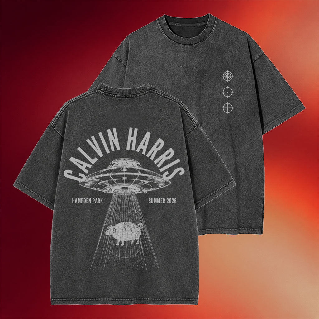 Calvin Harris Merch 2026 UFO T-Shirt Calvin Harris Summer Shirt Presents For Music Lovers - Merchluma