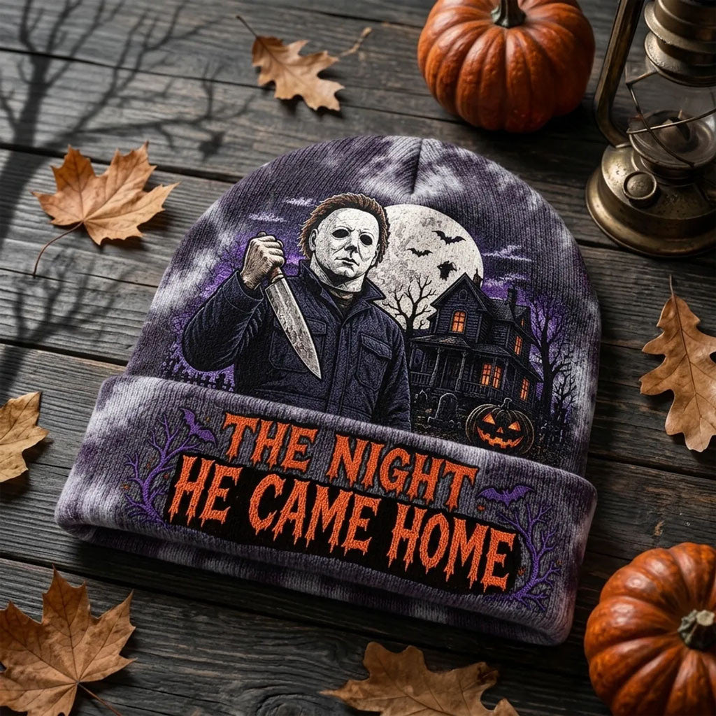 Michael Myers Halloween Beanie 2026 The Night He Came Home Beanie Michael Myers Merch Gifts - Merchluma