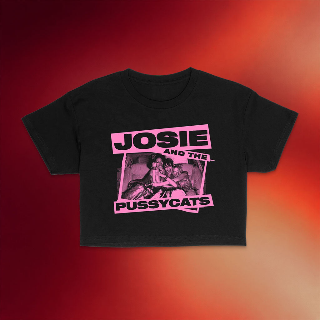 Paradise Of Flowers Merch 2026 Beware The Music Crop Top Josie And The Pussycats T-Shirt Black - Merchluma
